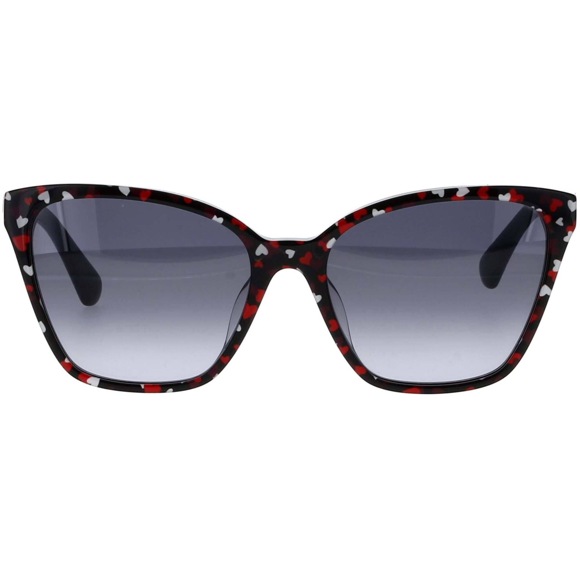 Kate Spade AMIYAH/G/S 0F74 Women's Black Pattern Red Sunglasses