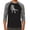 Black / Heather Charcoal, variant on LA Pop Art Men's Raglan Word Art T-Shirt - Dino Pics
