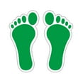 thumbnail image 4 of deevoka Barefoot Footprint Stickers Feet Spots for Business Factory Sensory Pathways Green, 4 of 9
