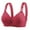 Red, variant on Xuniizn Wireless Plus Size Bras for Women, Push Up Solid Color Casual Underwear, Soft Thin Comfortable Breathable Everyday Bra