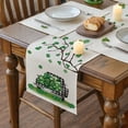 thumbnail image 5 of St Patricks Day Table Runner，Fashion Doily Tablecloth Winter Festival Kitchen Dining Room Family Table Decor，1X Table Runner Clearance, 5 of 5