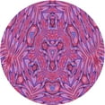 thumbnail image 1 of Ahgly Company Indoor Round Patterned Tyrian Purple Area Rugs, 7' Round, 1 of 6