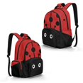 thumbnail image 5 of SCRAWLGOD Casual Ladybug Backpack, Unisex Ladybug Daypack for Travel Work Business Commute School, Laptop Storage Classic Cartoon Simple Design, 5 of 7