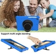 thumbnail image 4 of Dteck Kids Case for 9.7" iPad 6th Gen/iPad 5th Gen/iPad Air 2/iPad Air 1st Gen/iPad Pro 9.7", Heavy Silicone Shockproof Case Kids Friendly Cover with Shoulder Strap/Handle Stand, Blue, 4 of 6