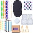 thumbnail image 2 of Mandala Painting Kit, Comfortable Easy To Clean DIY 31 Pieces Mandala Dotting Tools Set  for Drawing, 2 of 7