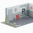 thumbnail image 5 of Milaget Car Model Diorama Parking Lot 1/24 Easy Assemble Simulation Scene for Automobile A, 5 of 5