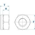 thumbnail image 5 of Cantidad 50 piezas 1/4-20 Tuercas de seguridad hexagonales con inserción de nailon Acero inoxidable A2-70/304/18-8 Acabado liso de Fullerkreg, 5 of 5