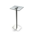 thumbnail image 3 of FixtureDisplays® Acrylic Podium for Floor, Aluminum Pole & Base - Clear & Silver 119741, 3 of 15