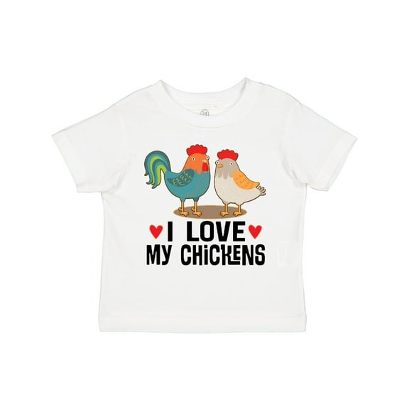 Inktastic Chicken Farmer I Love My Chickens Boys or Girls Toddler T-Shirt