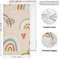 thumbnail image 2 of Coolnut Rainbow Hand Towels Set of 2, Soft Absorbent Fingertip Towels Face Towels for Bathroom, Spa, Gym, Yoga, 28 x 14 Inch Washcloth Gift, 2 of 7