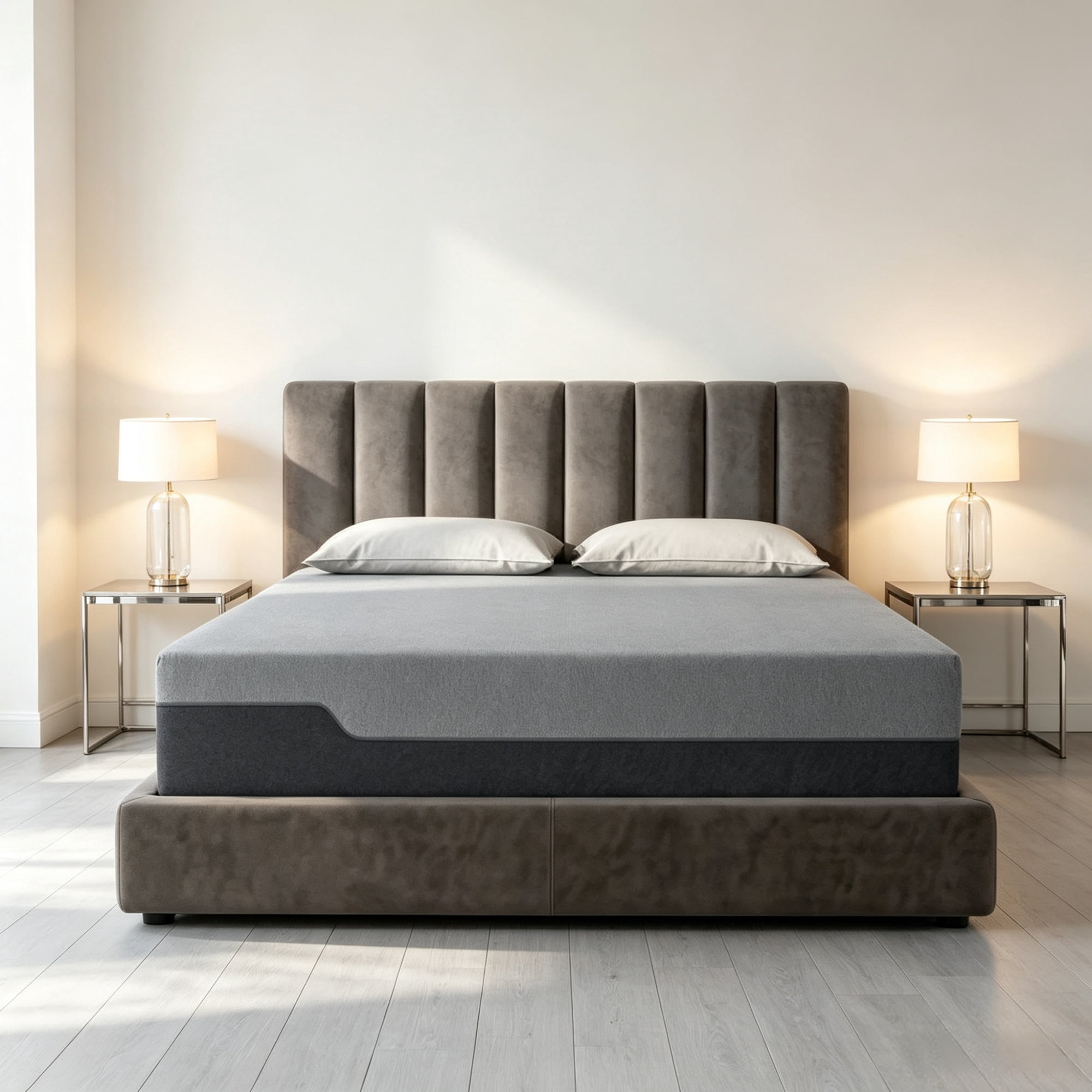 12" Pressure Relief Memory Foam Mattress, Graphene Gel Cooling Copper, Easy Setup Bed in a Box（Only Mattress）
