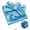 Baby Blue, variant on Men’s Black Pre-tied Bow Tie Set, 4PCS Gift Set with Pocket Square, Cufflinks & Lapel Pin