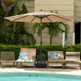 thumbnail image 2 of Outdoor 10 ft Patio Umbrella with Sand Bag Umbrella Base Included, Outdoor Umbrella with Tilt and Crank, Red, 2 of 9