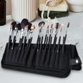 thumbnail image 4 of Professional Makeup Handbag Dust Travel Size Zipper Design Black Brush Holder Stand up Compact Portable Makeup Brush Case for Home Use, 4 of 10