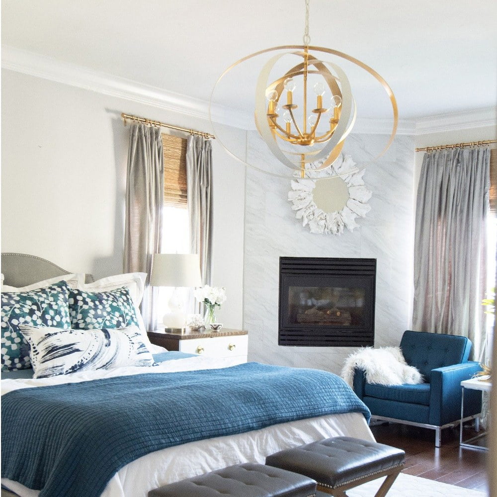 Eight Light Oval Chandelier-English Bronze/Antique Gold Finish    -Traditional Installation Crystorama Lighting 588-Eb-Ga