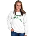 thumbnail image 4 of Sarcastic Keep It Together Joke Unisex Plus Fleece Graphic Sweatshirt Brisco Brands 3X, 4 of 5