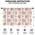 thumbnail image 2 of Pioneer Flower Floral Print Pattern Teens Curtains,Teens Insulated Curtains Set Of 2,Bedroom Essentials,Toddler Room Decor 52"x63", 2 of 5