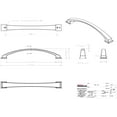 thumbnail image 4 of Jeffrey Alexander 944-192 Roman 7-9/16" Center To Center Arch Bow Compliant Cabinet Handle, 4 of 7