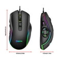 thumbnail image 3 of Game Mouse Wired 10 Buttons Gaming RGB Gaming Mouse; Colorful Mouse Adjustable RGB Computer Accessory with Colorful Light, 3 of 10