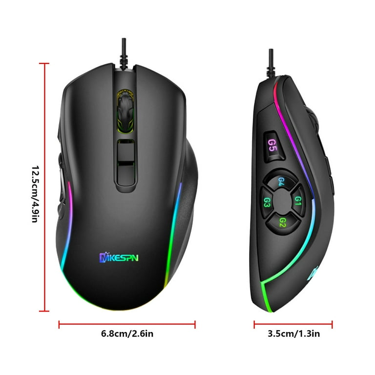 その他 mouse computes Amazon.com: Sanpyl Wired Gaming Mouse with 10 Programmable
