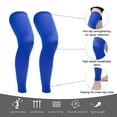 thumbnail image 3 of Outdoor breathable sun protection shin pads basketball mountaineering knee pads-blue, 3 of 5