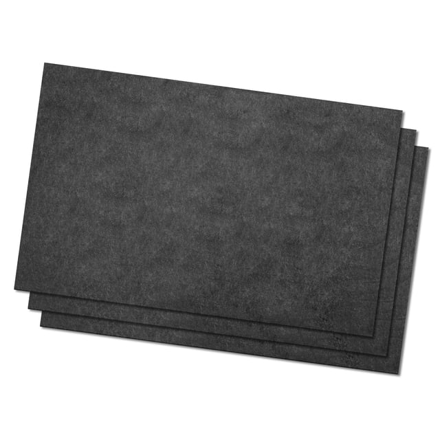 Unique Bargains 3 Pcs Car Oil Spill Mat 60'x 36' Reusable Garage Floor Mat Under Car Backing Absorbent Pad Black