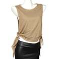 thumbnail image 3 of BiZtdJrK Débardeurs Tendance pour Femmes, Sans Manches, Col Rond, Légers, Amples, pour Gym, Sport, Kaki, Taille Unique, 3 of 9