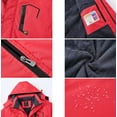 thumbnail image 3 of Tyhengta Men's Waterproof Ski Jacket Warm Winter Snow Coat Mountain Windbreaker Hooded Raincoat Red S, 3 of 6
