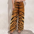 thumbnail image 5 of Tiger Straight Pants Modern Animal Print Sexy Wide Leg Pants Womens Big Size Streetwear Custom Trousers, 5 of 6