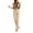 Gold, variant on Women's Sleeveless Deep V-Neck Dressy Tank Jumpsuits Spring Summer Casual Loose Straight Leg Pants Club Party Rompers Fashion Color Block Button up Suit Jumpsuit Gold M