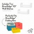 thumbnail image 6 of RiverRidge Kids Desk and Chair Set with Storage Cubbies Bookshelves and 2 Floating Shelves, 6 of 13
