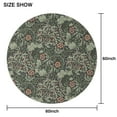 thumbnail image 6 of Green Pioneer Flower Pattern Round Tablecloth 60"x60",Wrinkle Wipeable Table Cloth for Kitchen Dining Room Picnic Patio Party, 6 of 6