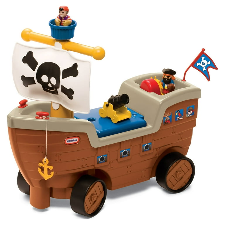 Little Tikes Play 'n Scoot Pirate Ship, Foot-to-Floor Push Ride-On -  Walmart.com
