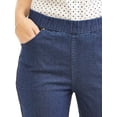 thumbnail image 3 of RealSize Womens 4-Pocket Stretch Pull-On Bootcut Jeans, 2-Pack, 3 of 5