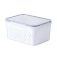 thumbnail image 1 of Naxoaeo - Contenedores para guardar frutas y verduras en liquidación para el refrigerador, organizadores para guardar lechuga, sin BPA, con tapas y rejillas de ventilación., 1 of 4