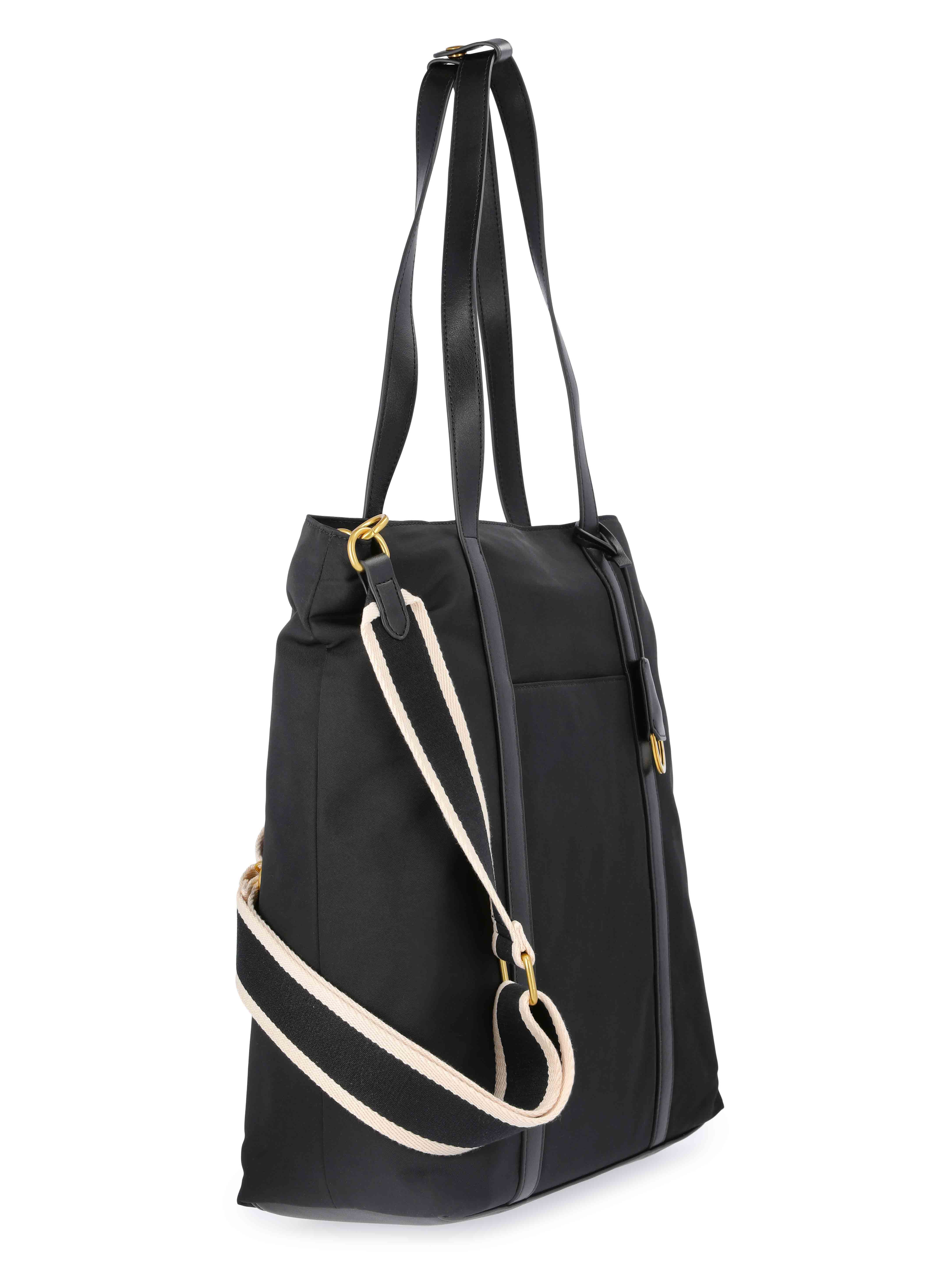 Free Assembly Women's Tote Bag, Black