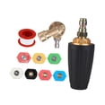 thumbnail image 2 of Boquilla de turbina para hidrolavadora, conector rápido de 1/4", boquilla de pulverización giratoria de 360 ​​grados Con conector, 2 of 9