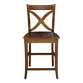 thumbnail image 6 of Vineyard Solid Wood Counter Height Stool in Espresso - 24" Seat Height, 6 of 7