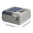 thumbnail image 2 of Eyotto Solar Camping Lantern, Rechargeable 2000mAh Solar Camping Light with Flashlight, Camping Tent Flashlight Lamp with Hook for Outdoor Activities Hiking Climbing Fishing, 2 of 12