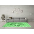 thumbnail image 3 of Ahgly Company Indoor Square Geometric Emerald Green Traditional Area Rugs, 3' Square, 3 of 4