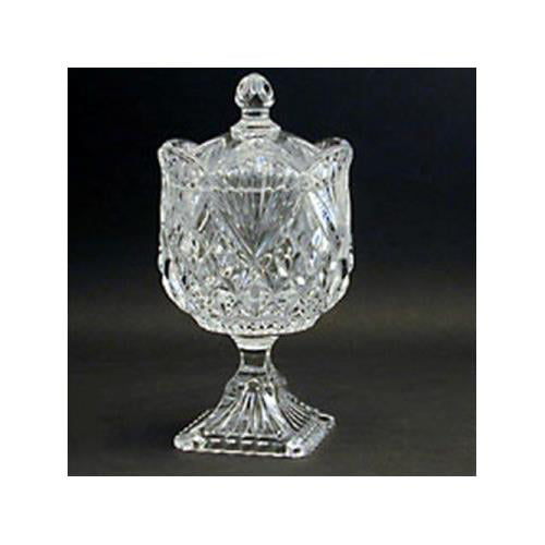 crystal candy dish CRYSTAL PINEAPPLE COVERED CANDY DISH
