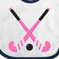 thumbnail image 4 of Inktastic Field Hockey Sticks Girls Baby Bib, 4 of 4