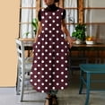 thumbnail image 5 of Bosfbaoi Women's Sleeveless Polka Dot Maxi Dress, Pinafore Style Loose Fit Dress with Pockets, Soft Breathable Casual Sundress for Daily Wear, 5 of 7