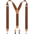 thumbnail image 1 of Timiot Men’s Y-Back 4 Metal Clip Elastic Wide Suspenders Perfect For Both Casual&Formal, 1 of 4