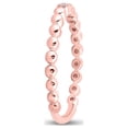 thumbnail image 4 of FB Jewels 10kt Rose Gold Womens Round Diamond 2-Stone Stackable Band Ring .03 Cttw, 4 of 4