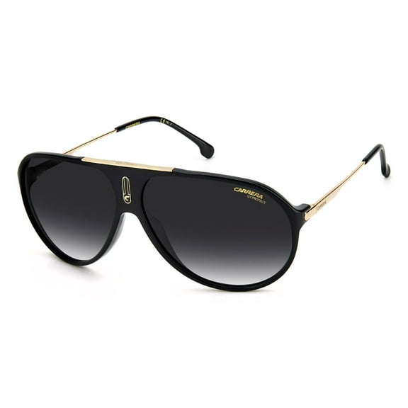 Carrera CA Hot65 Plastic Unisex Aviator Sunglasses Black 63mm Adult