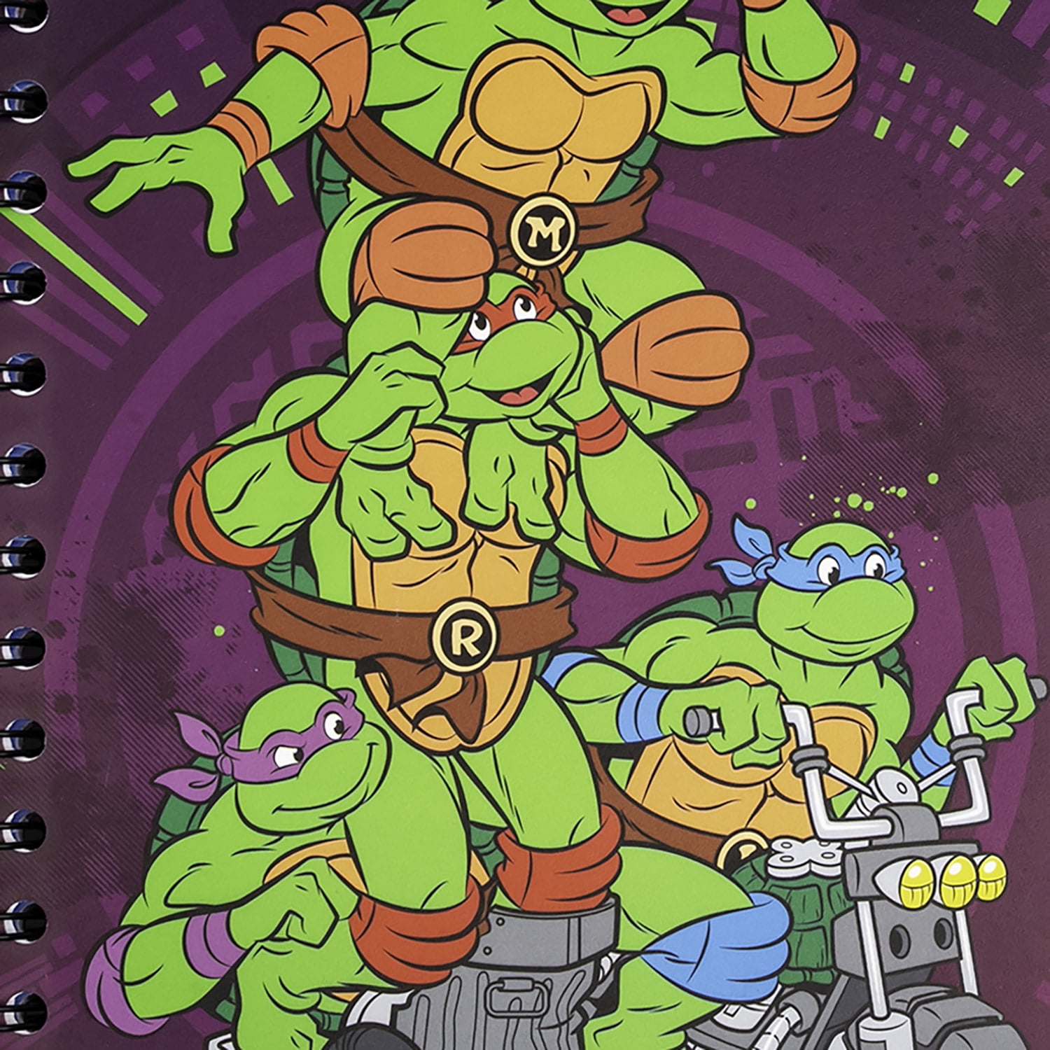 Inkology: 4 Tab Journal: Teenage Mutant Ninja Turtles - 160 Dot Pages, TMNT Spiral Notebook, Character Dividers, Writing-Notes-Dreams-Doodles, Kids 3+