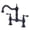 Oil Rubbed Bronze, variant on Wowow 8 inch Centerset Bridge Kitchen Faucet, 2-Hole 2-Handle Deck-Mount Faucets,Brushed Nickel