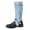 Blue, variant on HEWUQI Women's Knee High Boots Leather Round Toe Adjustable Buckles Strap Winter Shoes Side Zipper Fall Flat Motorcycle Booties White Size 9.5