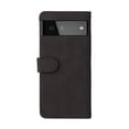 thumbnail image 5 of Case for Google Pixel 6 Leather Wallet Book Flip Folio Stand View Cover - Black, 5 of 5